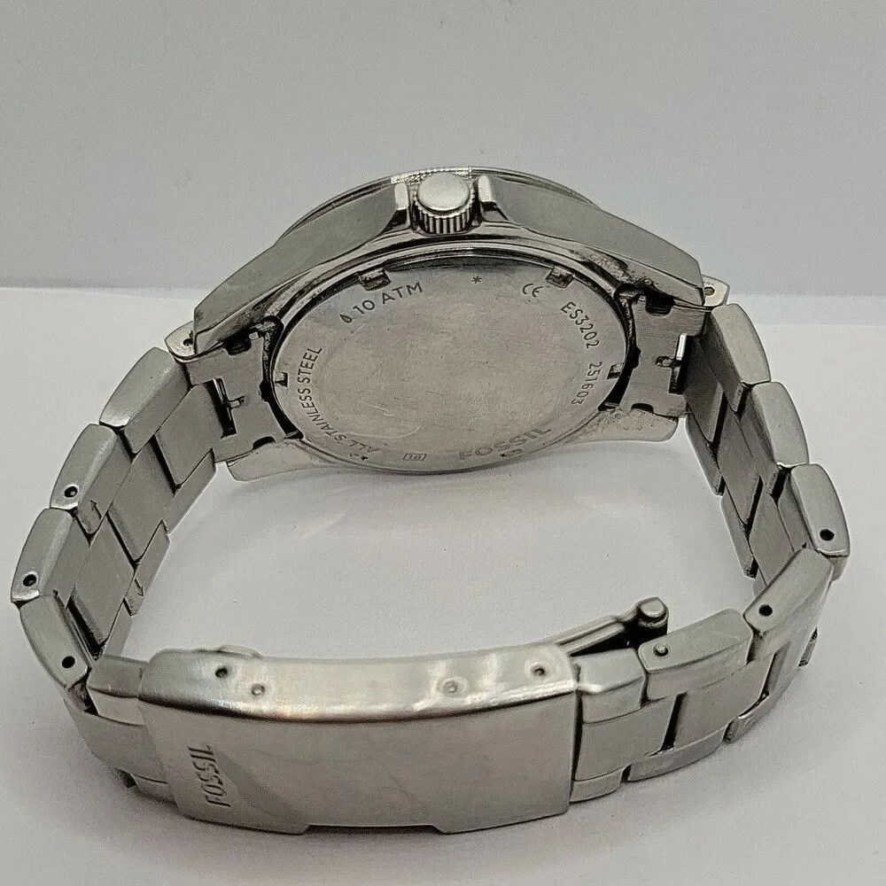 FOSSIL Riley ES3202 Women Stainless Steel Analog Silver Dial Quartz Watch AM785